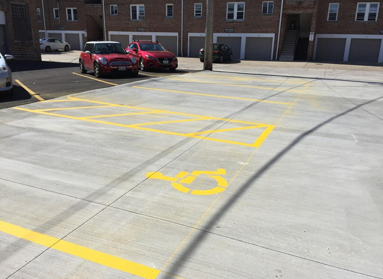 Concrete Parking lot